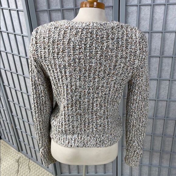 Banana Republic CHUNKY POINTELLE CROPPED SWEATER, Size Small - Picture 4 of 5